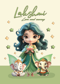 Lakshmi & Ganesha Cute. Money & love