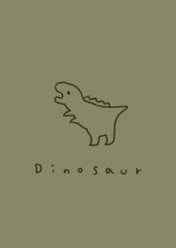 ベージュカーキと恐竜。