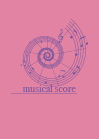 musicalscore Deep Orchid Pink