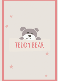 Beige & Pink / Teddy bear