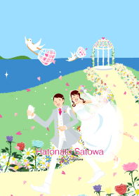 Wedding on the beach [Happy marriage]+