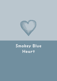 Simple Smoky Blue Heart