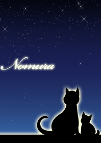 Nomura parents of cats & night sky