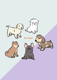 Cute Dogs (purple)