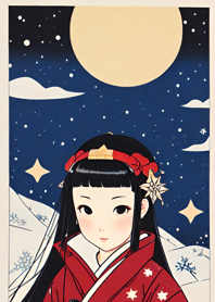 Gadis Ukiyo-e di musim dingin, Natal2