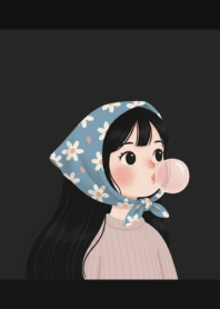 Daily Daisy Girl Black theme