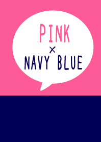 -PINK & NAVY BLUE-
