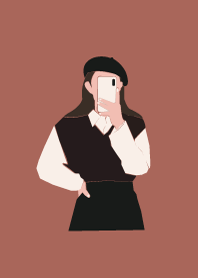 minimal girl : warm tone