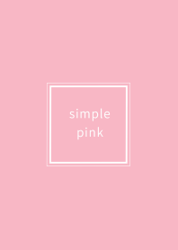 シンプル -ピンク＆ホワイト-