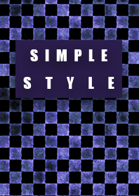 Dirty purple check Simple style