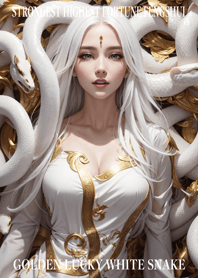 Golden Lucky White Snake 72