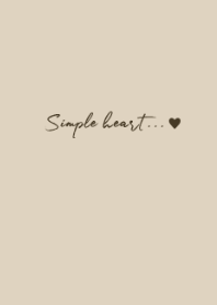 simple heart (mocha)