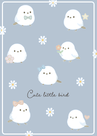 blue Fluffy shimaenaga and daisy 01_1