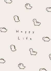 ไดโนเสาร์ตัวเล็ก. beige.