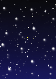 Snow of Starry sky.