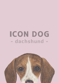 ICON DOG - dachshund - PASTEL PK/06