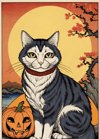 Night Moon Star Cat 195e7D