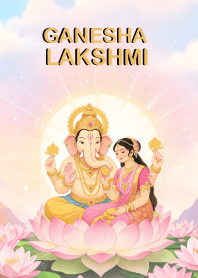 Ganesha, Lakshmi, wealth, Happy (JP)