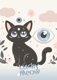 Somehoww : LUCKY CAT & EVIL EYE (White)