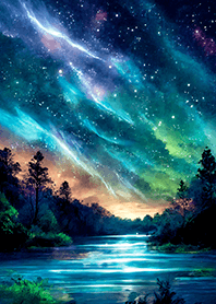 Beautiful starry night view#2952