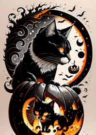 浮世絵万聖節猫 e7281d