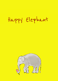 Elefante que leva a felicidade