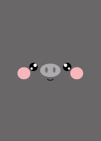 Simple Face Black Pig Theme