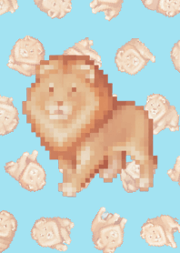 Lion Random Theme Pixel Blue||03