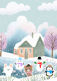 Kawaii scandinavian style(Winter-1036)