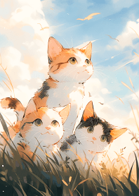 Cat on the grass 2