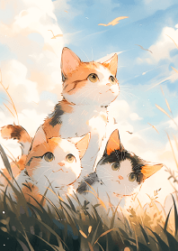草地的貓咪2