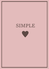 SIMPLE HEART=pinkbrown=(JP)
