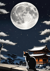 Cat under the Moon a84cd9