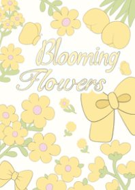 blooming flowers (yellow)