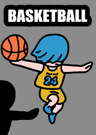 Basketball dunk 001 yellowgrey