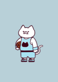 Basketball cat.(dusty colors06)