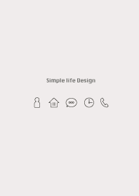 Simple life design -gray-