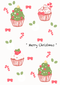 Cute Cute Christmas Cupcake