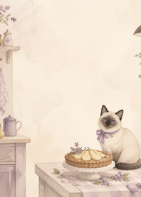 Violet Siamese Pear Tart Kitchen