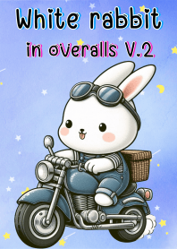 White rabbit in overalls V.2