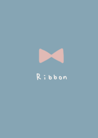 Blue beige *ribbon.