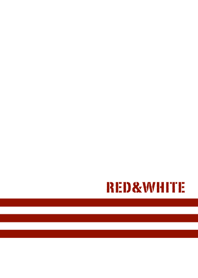 Simple Red & White No.8-2
