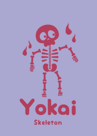 Yokai skeleton Pale ochid