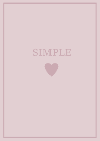 SIMPLE HEART =dusty purple=*