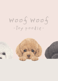 Woof Woof - Toy poodle - PASTEL PINK