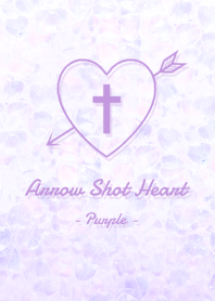 Arrow Shot Heart - Purple -