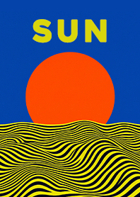 復古夕陽 迷幻普普風主題