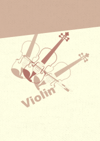 Violin 3clr BRN gold