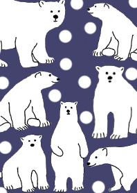 A lot of white bears!