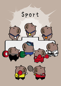 水豚運動會！(咖啡色)